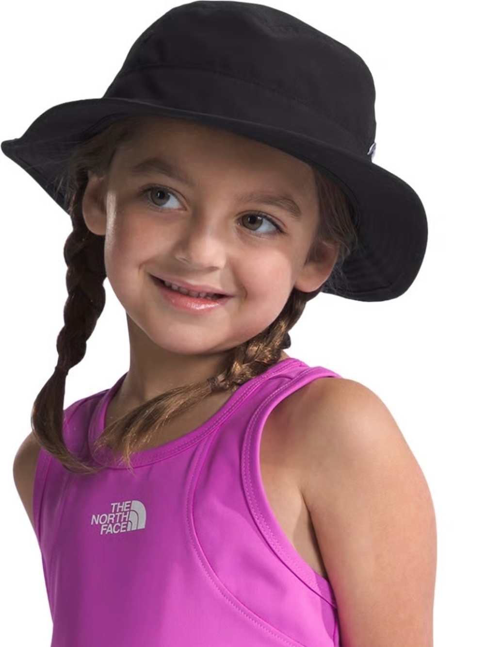 The North Face Kids Class V Brimmer Sun Hat - TNF Black Wavy – Kids Small